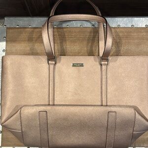 Kate Spade Rose Gold Tote Bag